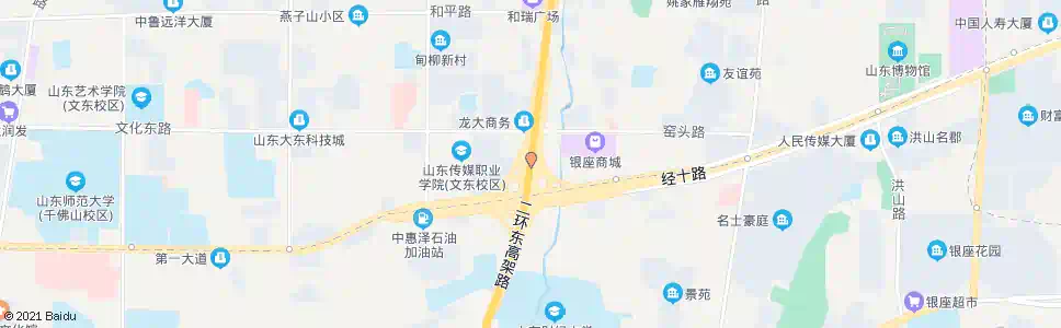 济南燕山立交桥北_公交站地图_济南公交_妙搜公交查询2025