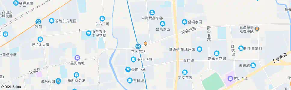 济南花园东路正丰路_公交站地图_济南公交_妙搜公交查询2025