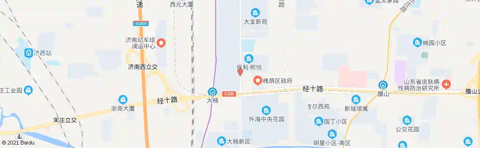 济南齐州路经十路_公交站地图_济南公交_妙搜公交查询2025