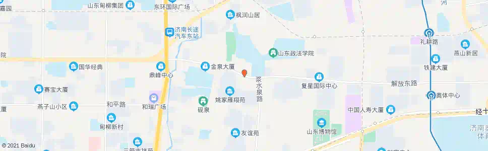 济南解放东路中段_公交站地图_济南公交_妙搜公交查询2025