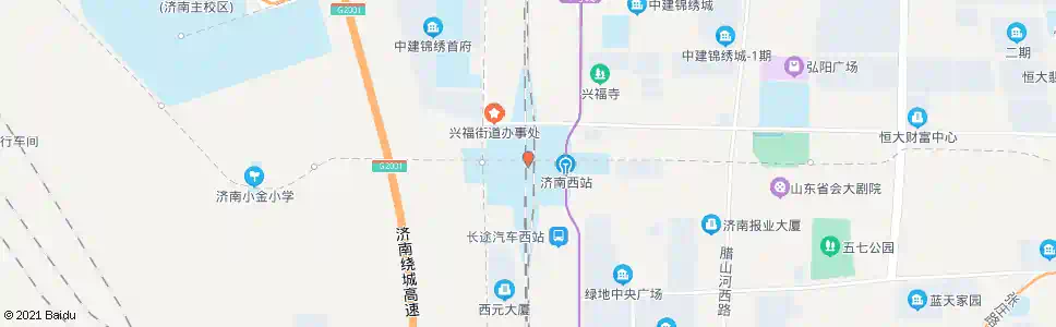 济南大金庄西_公交站地图_济南公交_妙搜公交查询2025