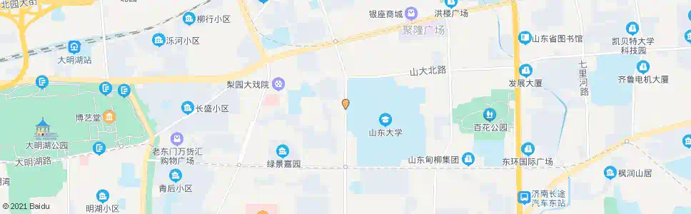 济南山大路花园庄东路_公交站地图_济南公交_妙搜公交查询2025