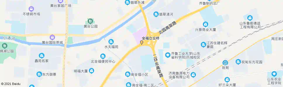 济南全福立交桥_公交站地图_济南公交_妙搜公交查询2025