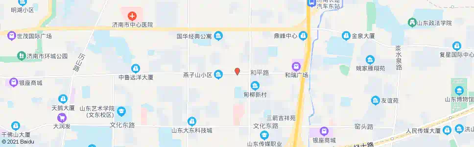 济南和平路燕子山路_公交站地图_济南公交_妙搜公交查询2025