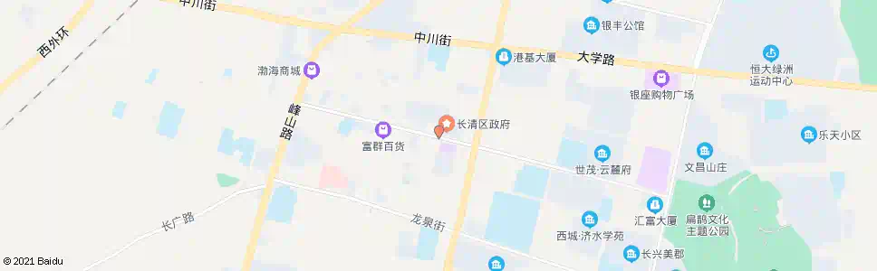 济南长清区政府_公交站地图_济南公交_妙搜公交查询2025
