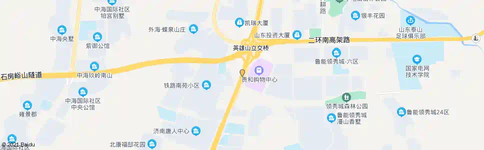 济南英雄山立交桥南_公交站地图_济南公交_妙搜公交查询2025