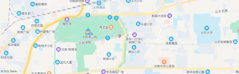 济南大明湖路按察司街_公交站地图_济南公交_妙搜公交查询2025
