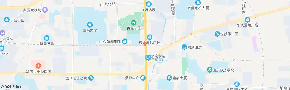 济南二环东路山大南路_公交站地图_济南公交_妙搜公交查询2025