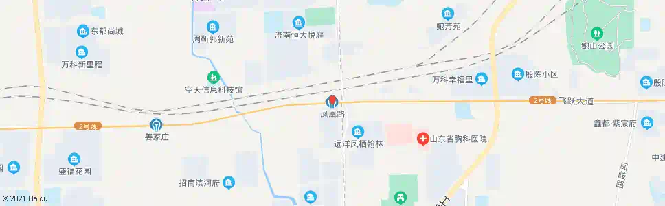济南凤凰路_公交站地图_济南公交_妙搜公交查询2025