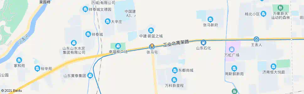 济南张马屯_公交站地图_济南公交_妙搜公交查询2025