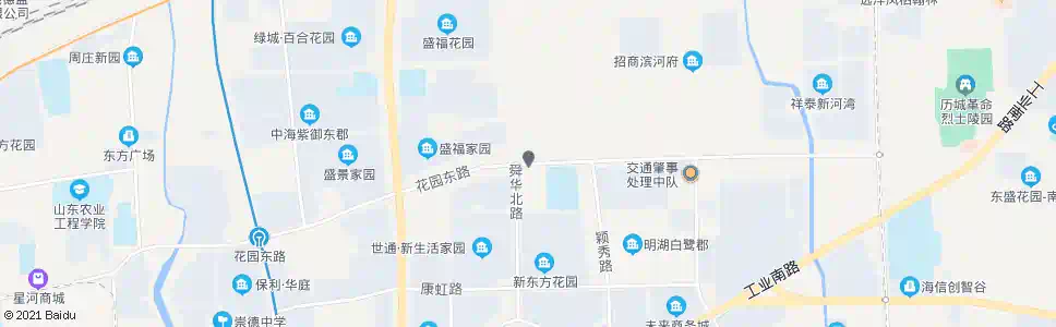 济南花园东路舜华北路_公交站地图_济南公交_妙搜公交查询2025
