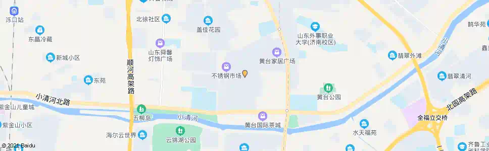 济南黄台装材市场_公交站地图_济南公交_妙搜公交查询2025