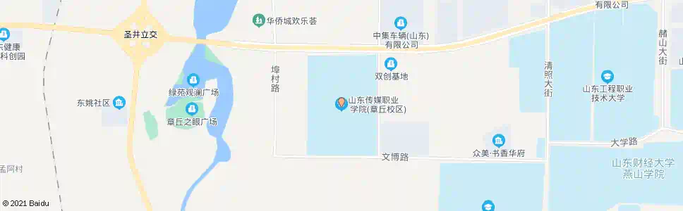 济南传媒学院_公交站地图_济南公交_妙搜公交查询2025