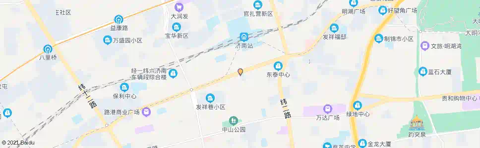 济南经四纬一(大观园)_公交站地图_济南公交_妙搜公交查询2025