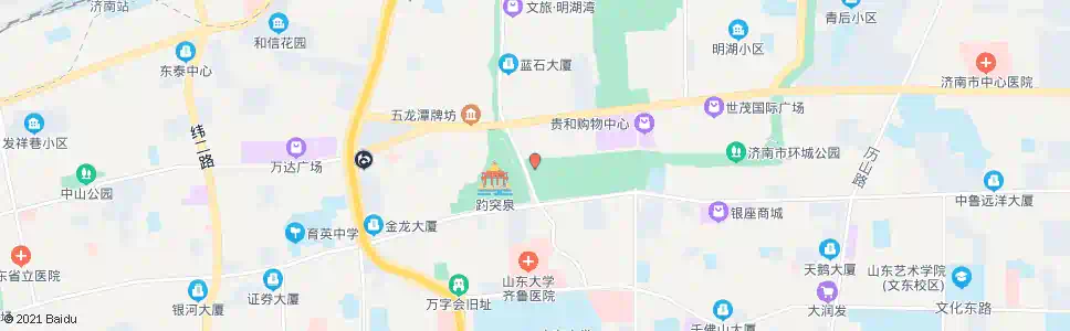 济南趵突泉东门_公交站地图_济南公交_妙搜公交查询2025