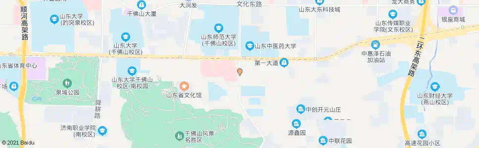 济南山师东路经十一路_公交站地图_济南公交_妙搜公交查询2025