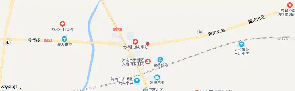 济南大桥镇政府_公交站地图_济南公交_妙搜公交查询2025