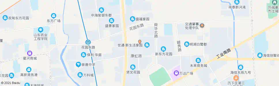 济南新生活家园西门_公交站地图_济南公交_妙搜公交查询2025