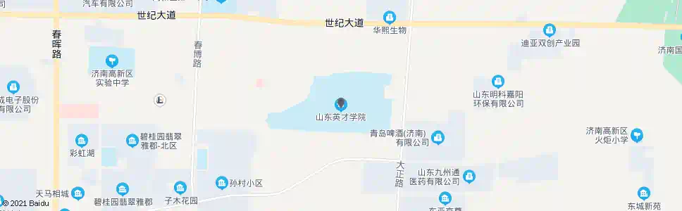 济南英才学院_公交站地图_济南公交_妙搜公交查询2025