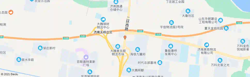 济南二环西路二环北路_公交站地图_济南公交_妙搜公交查询2025