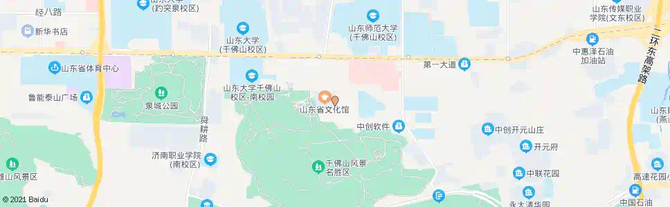 济南千佛山东二路_公交站地图_济南公交_妙搜公交查询2025