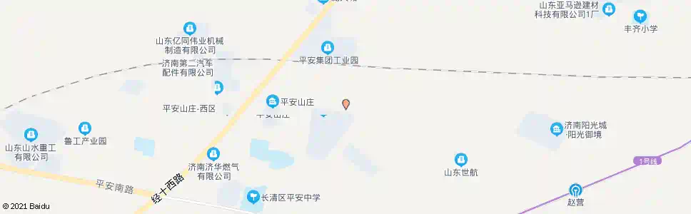 济南平安北路玉皇山路_公交站地图_济南公交_妙搜公交查询2025