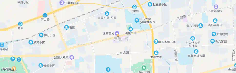 济南花园路洪家楼西路_公交站地图_济南公交_妙搜公交查询2025
