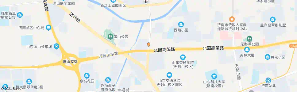 济南无影山中路黄岗路_公交站地图_济南公交_妙搜公交查询2025