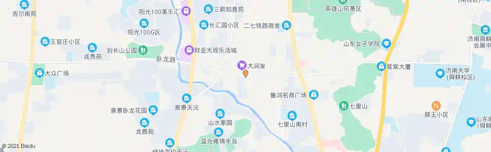 济南二七南路西口_公交站地图_济南公交_妙搜公交查询2025