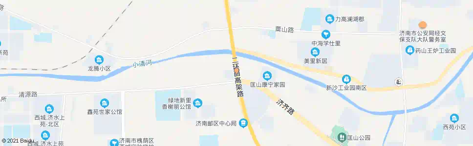 济南二环西路清源路_公交站地图_济南公交_妙搜公交查询2025