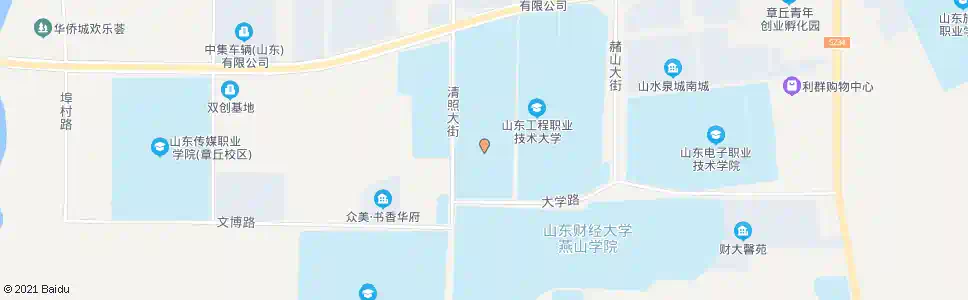 济南章丘中学北门_公交站地图_济南公交_妙搜公交查询2025