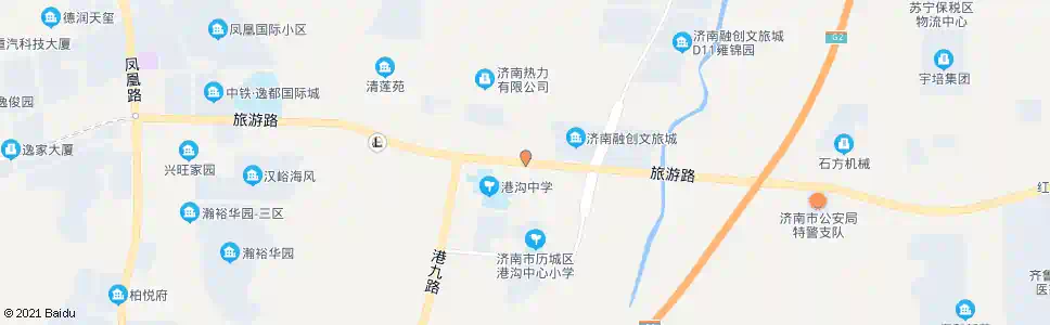 济南港沟中学_公交站地图_济南公交_妙搜公交查询2025