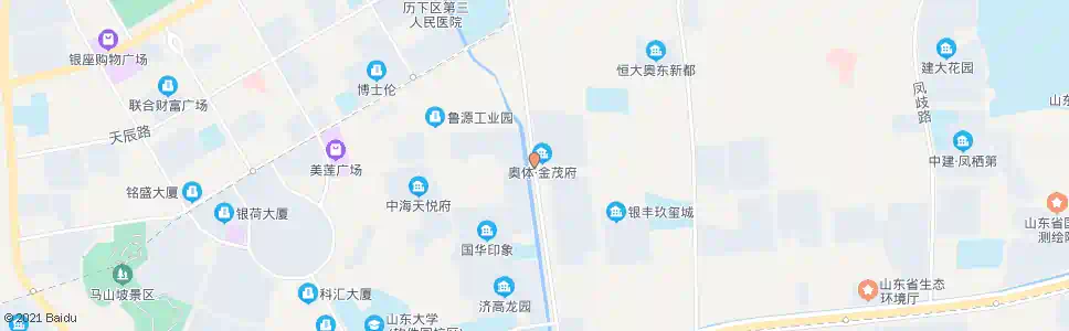 济南凤凰路舜风路_公交站地图_济南公交_妙搜公交查询2025
