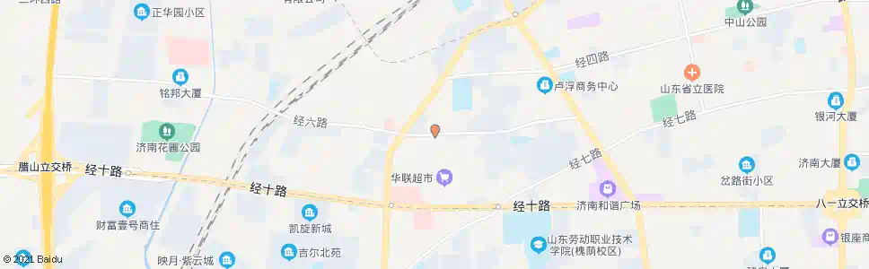 济南经六路营市东街_公交站地图_济南公交_妙搜公交查询2025