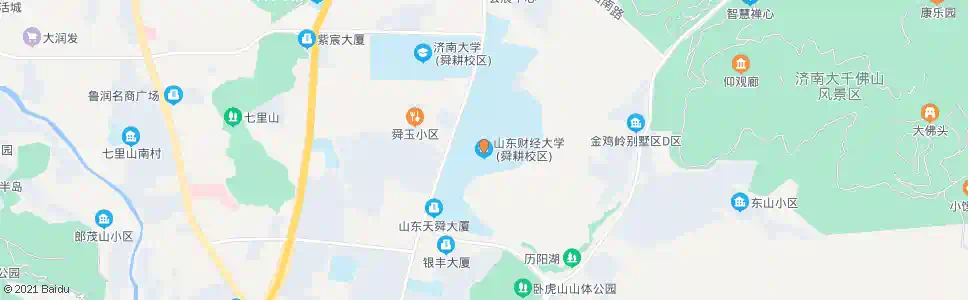 济南舜玉小区(山财大舜耕校区)_公交站地图_济南公交_妙搜公交查询2025