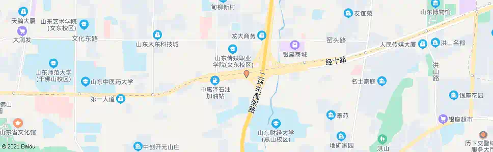 济南燕山立交桥西_公交站地图_济南公交_妙搜公交查询2025