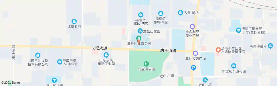 济南章丘体育公园_公交站地图_济南公交_妙搜公交查询2025
