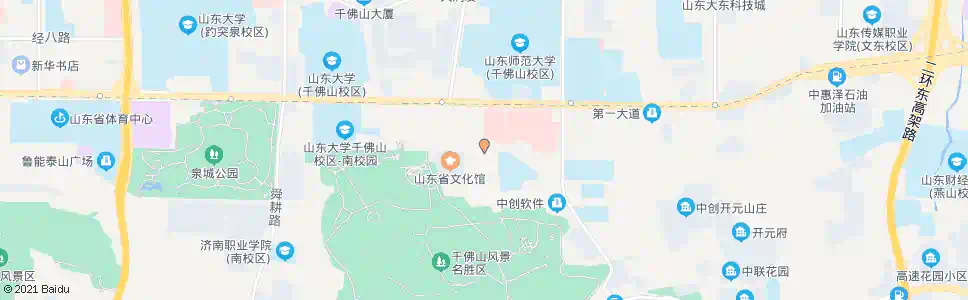 济南经十一路千佛山东二路_公交站地图_济南公交_妙搜公交查询2025