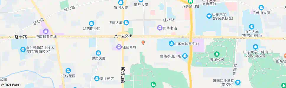 济南英雄山北_公交站地图_济南公交_妙搜公交查询2025