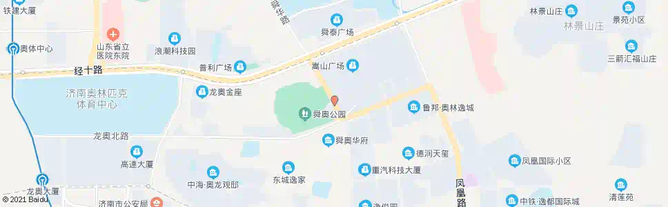 济南龙奥北路舜华南路_公交站地图_济南公交_妙搜公交查询2025