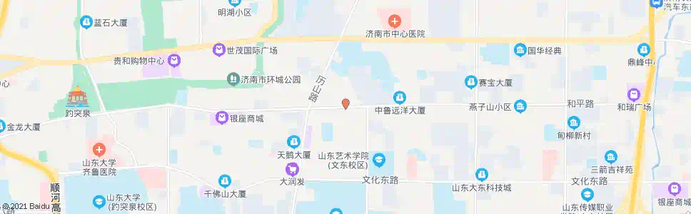济南和平路山师东路_公交站地图_济南公交_妙搜公交查询2025