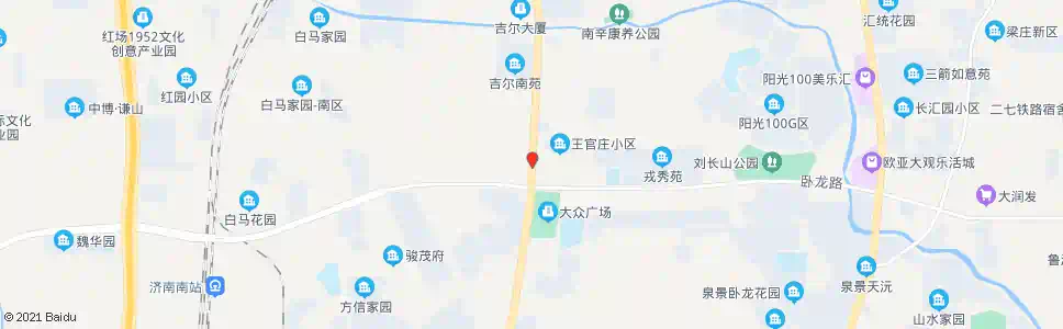 济南王官庄_公交站地图_济南公交_妙搜公交查询2025