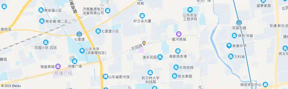 济南花园路西口_公交站地图_济南公交_妙搜公交查询2025