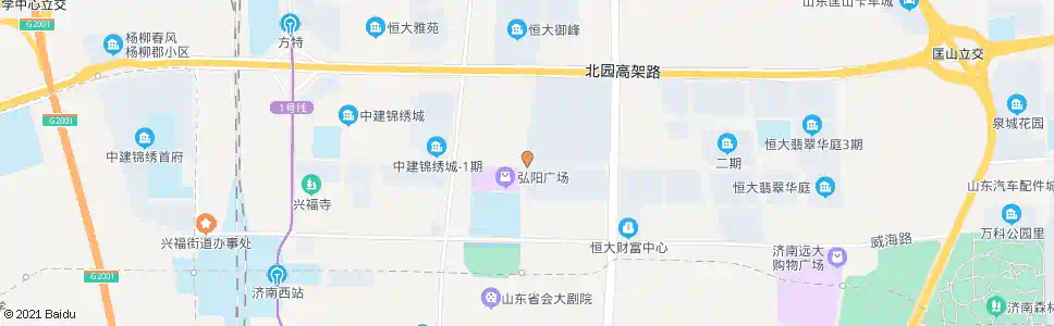 济南兴福寺路腊山河东路_公交站地图_济南公交_妙搜公交查询2025