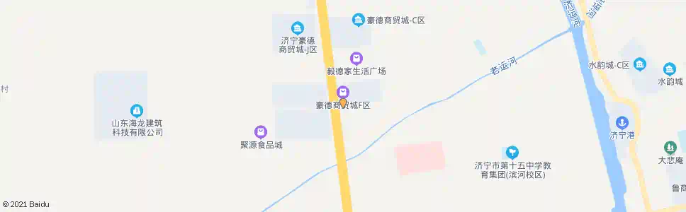 济宁豪德F区南门_公交站地图_济宁公交_妙搜公交查询2025