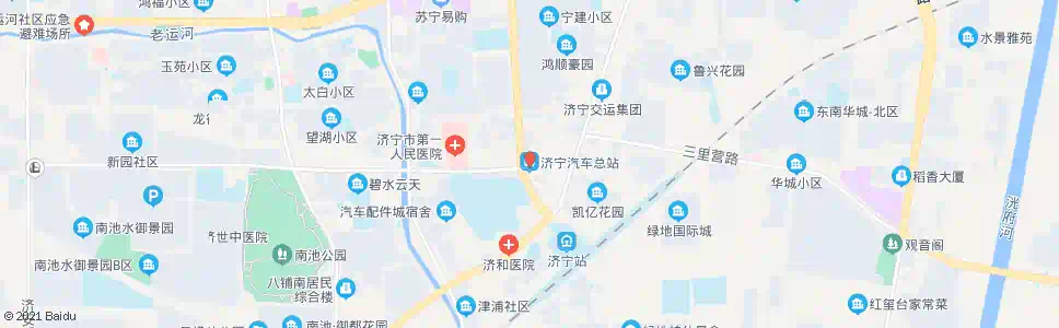 济宁任城区委(上行)_公交站地图_济宁公交_妙搜公交查询2025