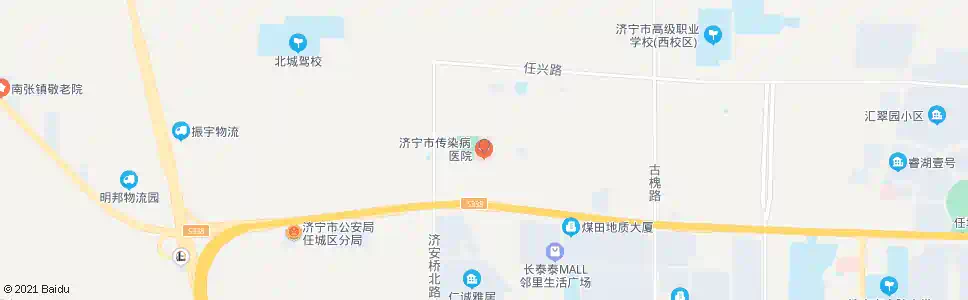 济宁市传染病医院_公交站地图_济宁公交_妙搜公交查询2025