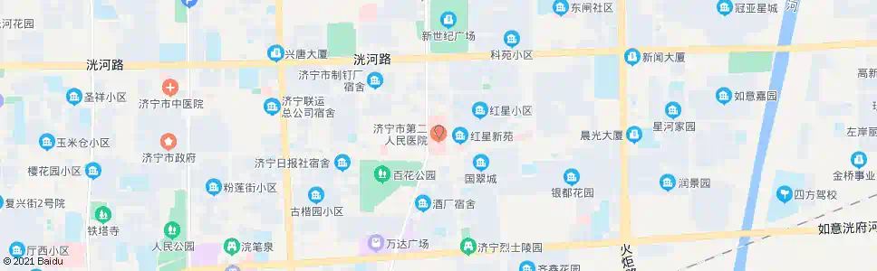 济宁二院路口_公交站地图_济宁公交_妙搜公交查询2025