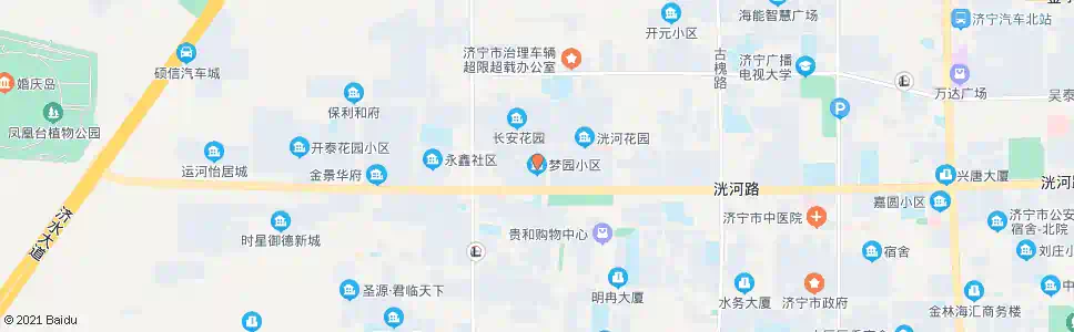 济宁梦园小区_公交站地图_济宁公交_妙搜公交查询2025