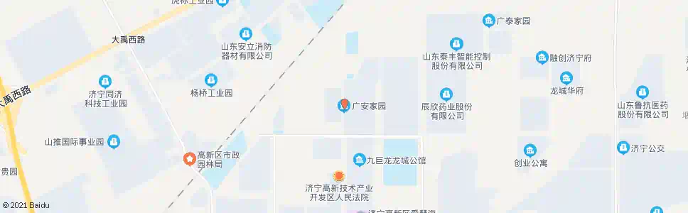 济宁广安家园_公交站地图_济宁公交_妙搜公交查询2025